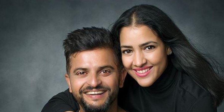Suresh Raina and wife Priyanka.