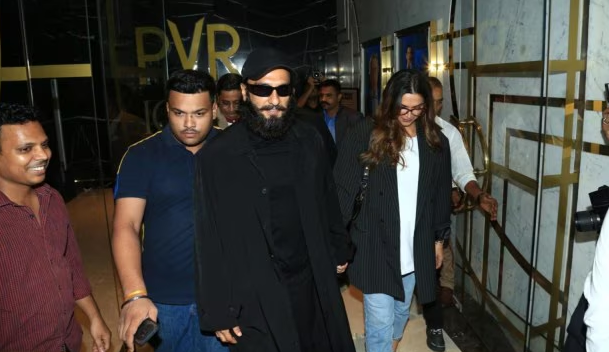 Deepika Padukone and Ranveer Singh stepped out to watch Kalki 2898 AD in Mumbai on Tuesday.