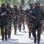 Security forces conducting a forest and village search in Basantgarh, Udhampur, after three suspected militants approached a local Bakerwal family.