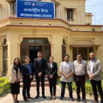 BHU Physical Education students protesting outside the Vice Chancellor’s residence demanding recognition of BPED and MPED degrees for national recruitment eligibility.