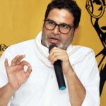 Prashant Kishor speaking during a press briefing, announcing his decision to donate 90% of his income and properties to the Jan Suraaj Party.