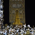 Worshippers perform the Umrah pilgrimage around the holy Kaaba in Mecca, Saudi Arabia