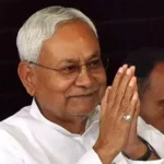 Tejashwi Yadav addressing supporters during a political event in Bihar.