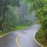 Kerala weather alert map showing districts under yellow alert due to intensifying low-pressure system.