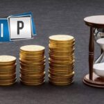 Indian investors analysing SIP performance charts and mutual fund growth statistics on a laptop.