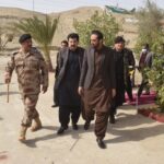 Pakistani Frontier Corps personnel securing the Nokundi headquarters after foiling a terrorist attack, while authorities continue operations in Panjgur following a separate assault.