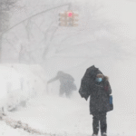 Snow-covered streets in New York City during the 2026 winter storm