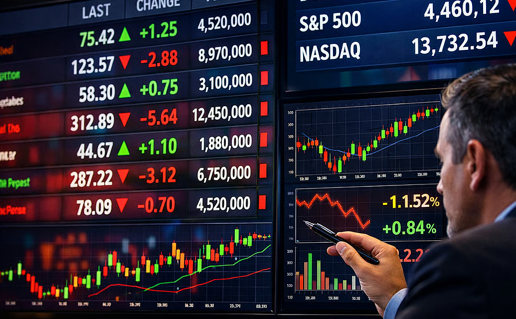 European stock market graph showing sharp decline due to Middle East conflict
