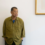 Hong Kong pro-democracy media tycoon Jimmy Lai during his national security trial in Hong Kong court.