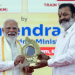 Suresh Gopi being frisked by SPG security at PM Modi event in Kochi