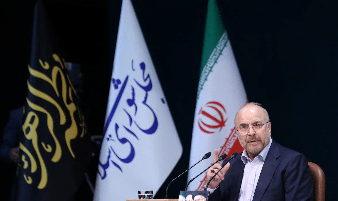 Mohammad Bagher Ghalibaf Iran parliament speaker profile image