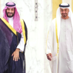 UAE and Saudi Arabia flags representing rising geopolitical tensions in the Middle East