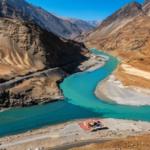 Hydropower dam on Indus basin rivers highlighting water usage restrictions on India