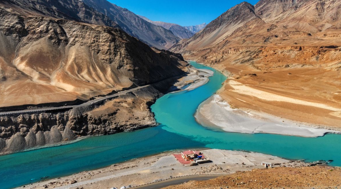Hydropower dam on Indus basin rivers highlighting water usage restrictions on India