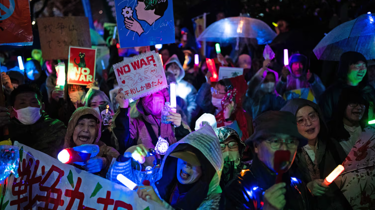 Protesters rally in Japan against constitutional reform and Article 9 changes